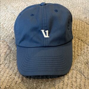 Vuori Navy Blue Baseball Cap with White V Logo